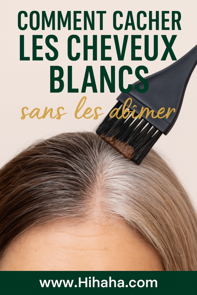 Couvrir les cheveux blancs naturellement